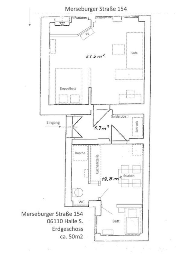 Appartement "Gudrun" Inklusive Parkplatz Halle  Esterno foto